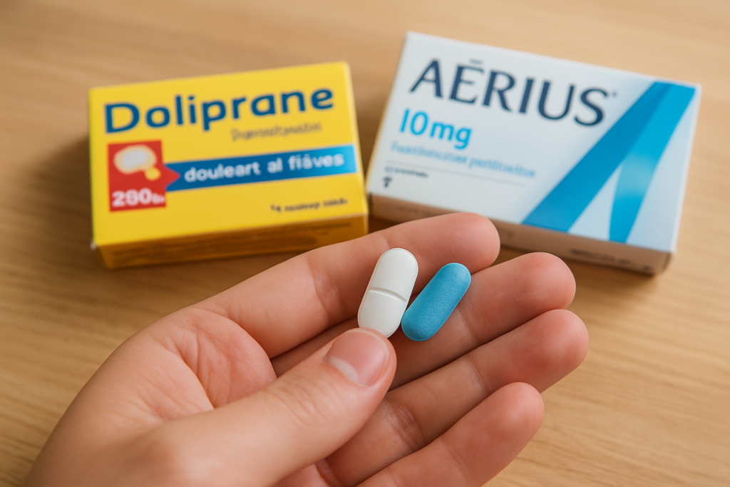 Peut-on prendre un doliprane et un aerius en même temps : témoignages de patients