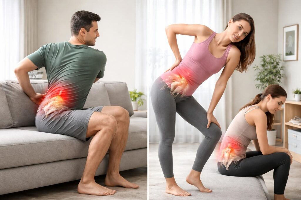 Comment identifier les postures à éviter avec la dysfonction sacro iliaque