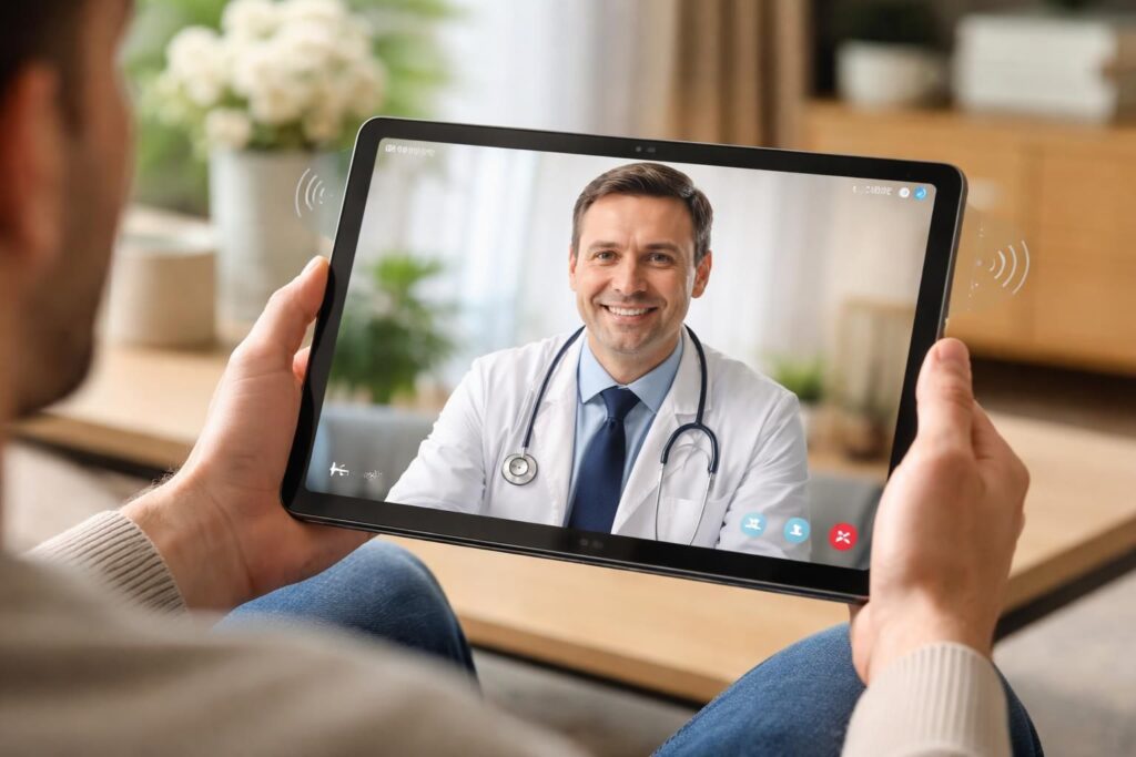 Téléconsultation médicale : meilleure image et son sur tablette Samsung