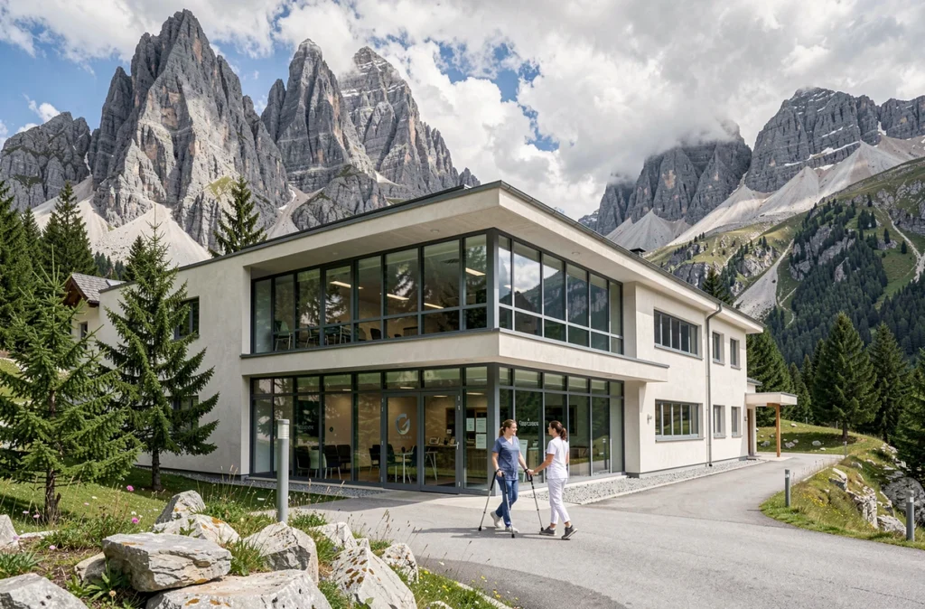 Centre médical de réadaptation CMCR Les Petites Roches dans un environnement alpin en Isère