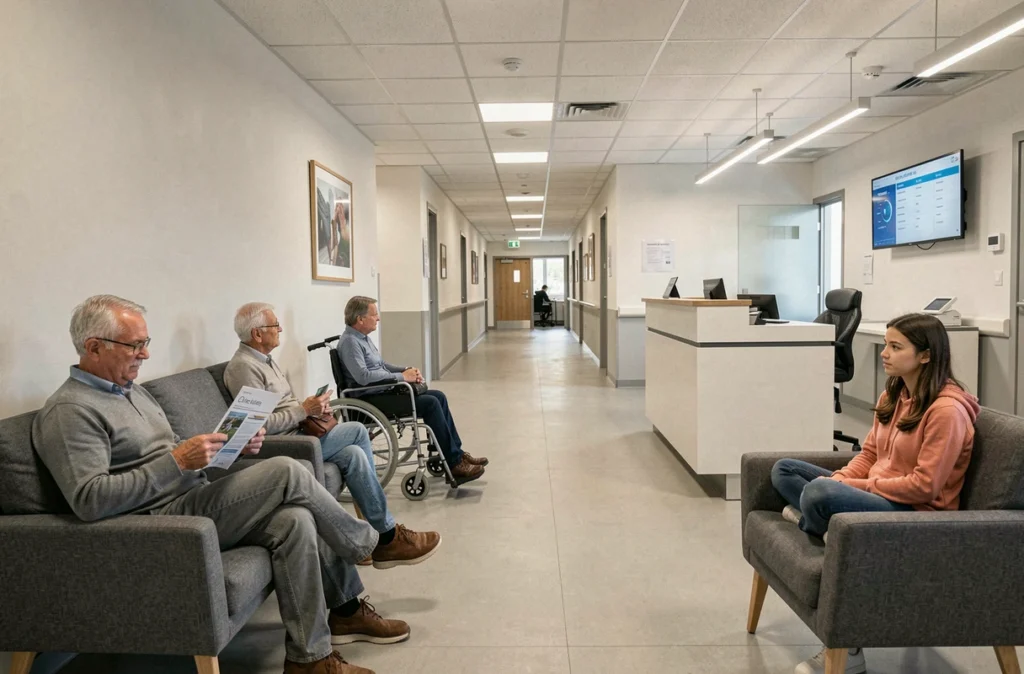 Salle d'attente accessible et inclusive du centre dentaire Place Dentaire Lille dans la métropole lilloise